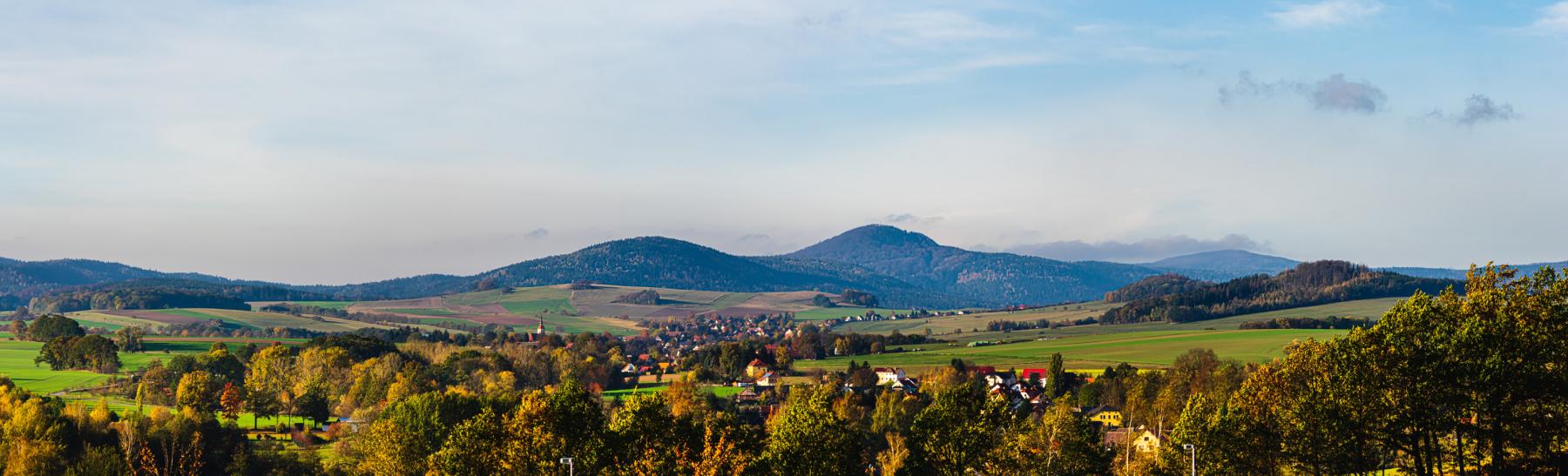 Panorama Oberlausitz im Herbst