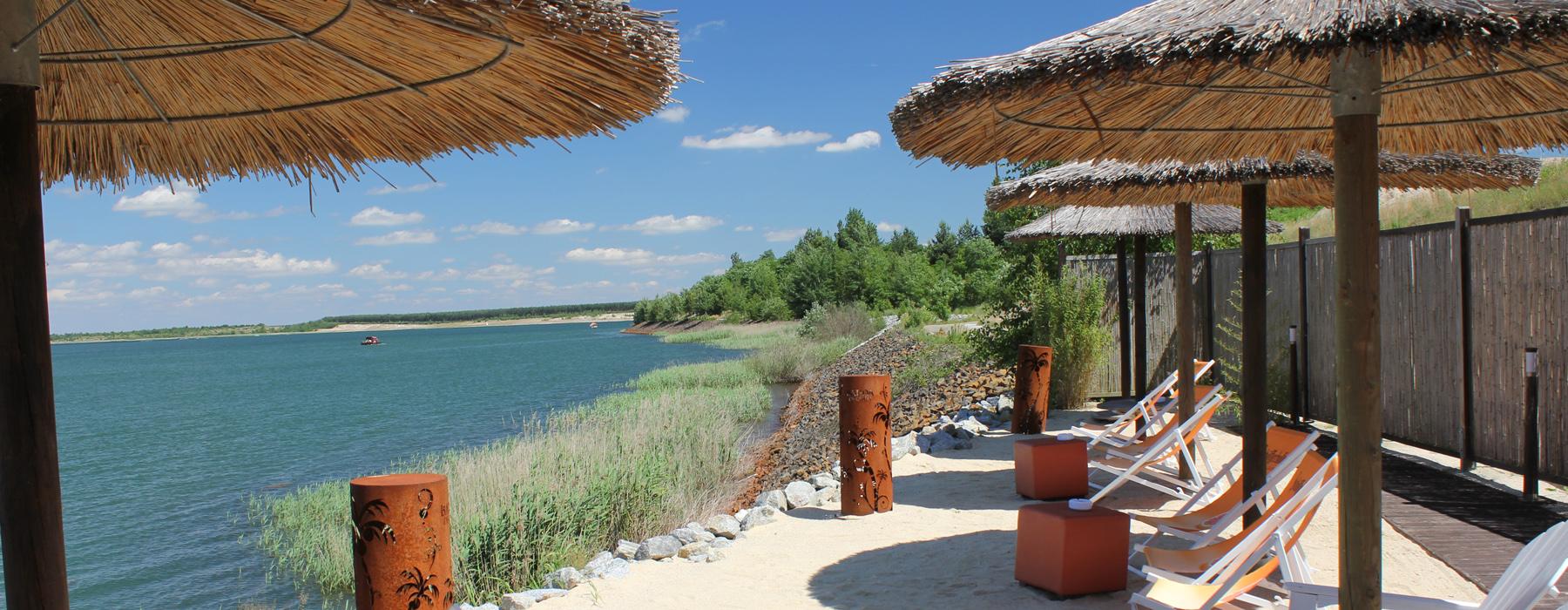 Strandbar im Lausitzer Seenland Strandbar im Lausitzer Seenland
