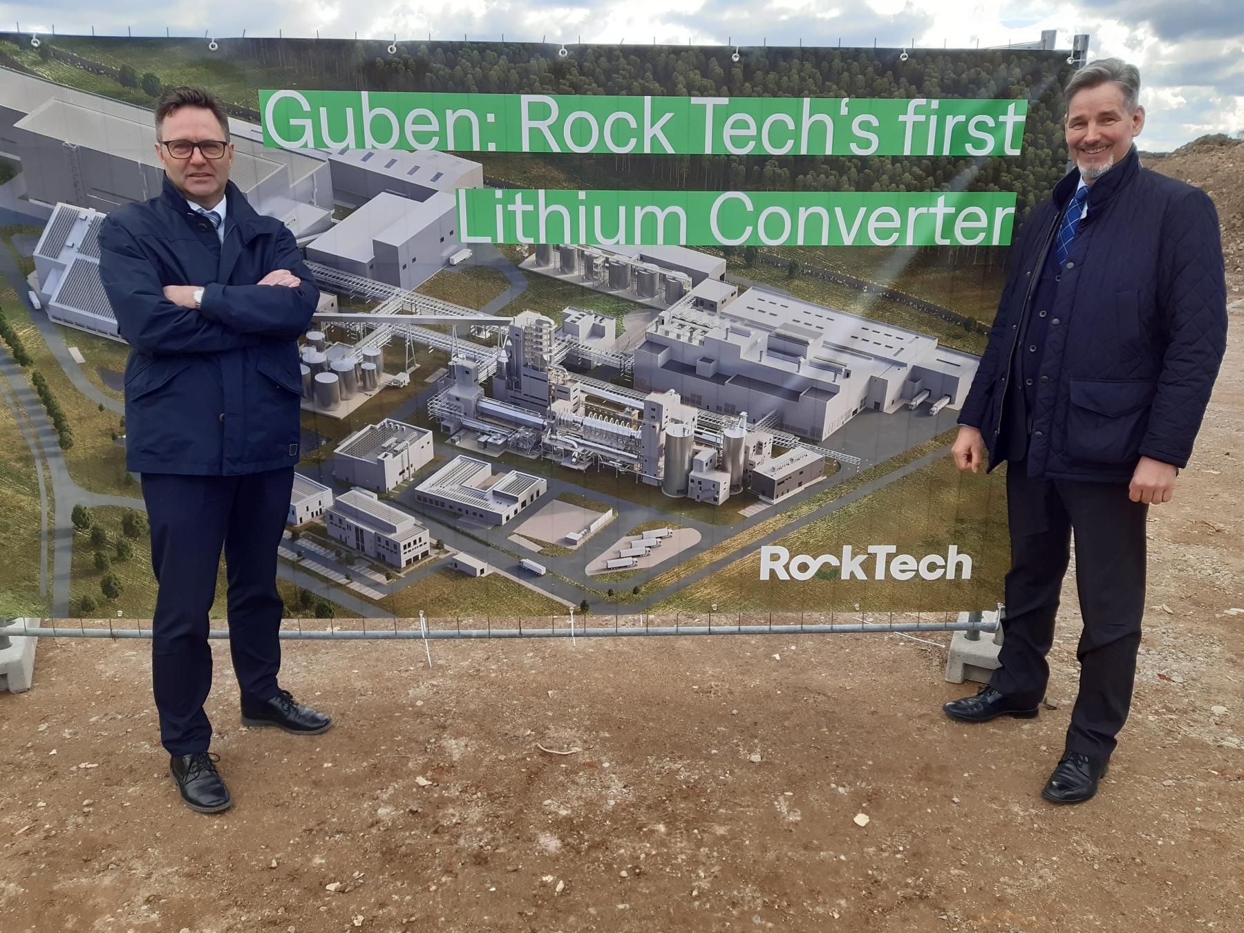 Dr. Steffen Kammradt und Thomas Horn bei RockTech in Guben